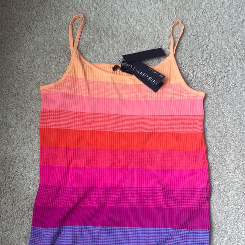 Banana Republic Rainbow Tank Top Size XL